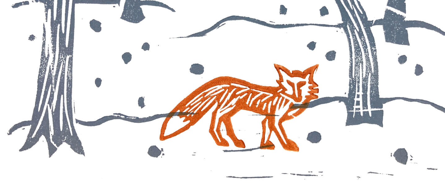 image of a needle-felted indigo bunting